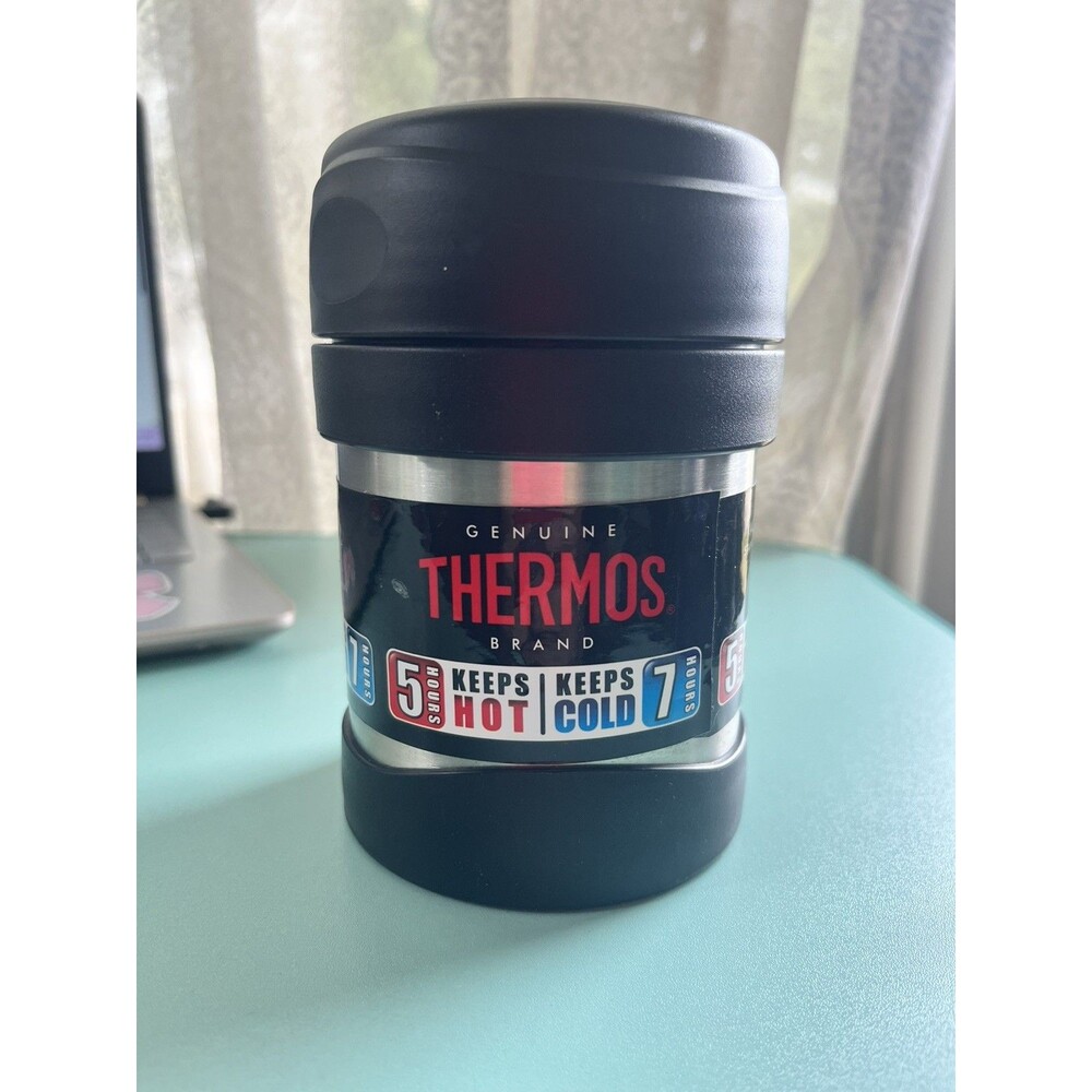 Genuine Brand Thermos Stainless Steel Double Wall Food Drink Jar 10 oz